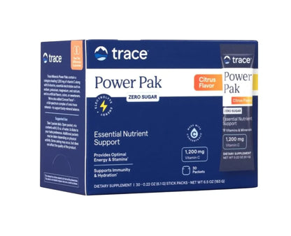 Power Pak electrolyte & multivitamin box, citrus flavor, zero sugar packets