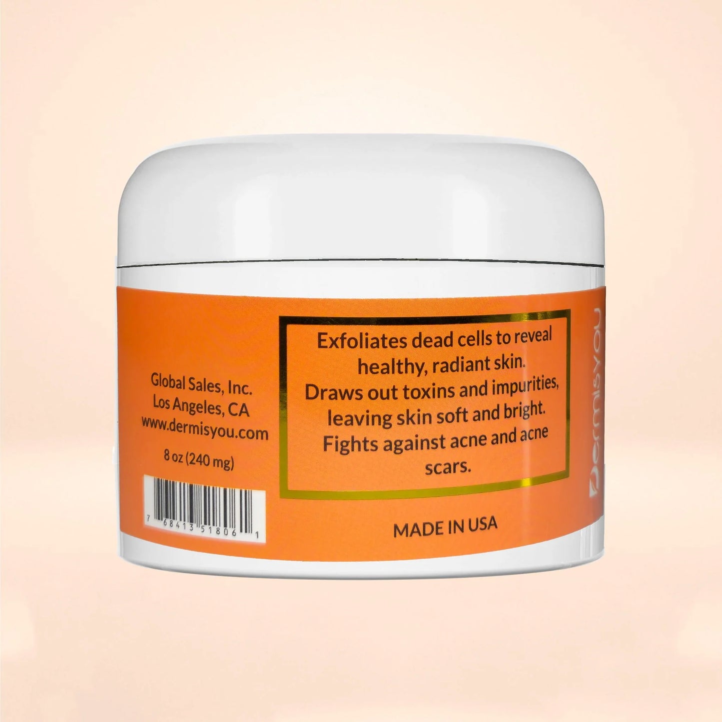 Back label panel for Black Seed clay mask: exfoliates dead cells, fights imperfections