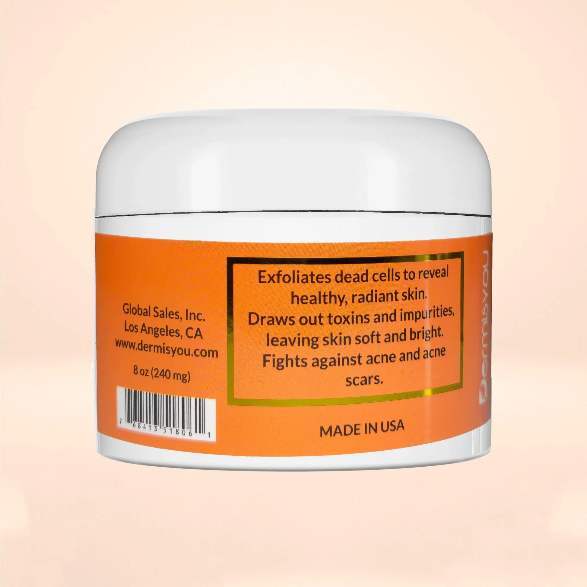 Back label panel for Black Seed clay mask: exfoliates dead cells, fights imperfections
