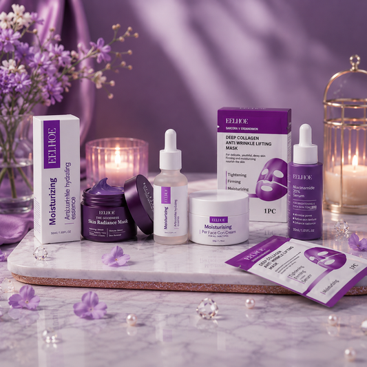 Purple Glow Ritual — Hydrating & Anti-Wrinkle Skincare Set