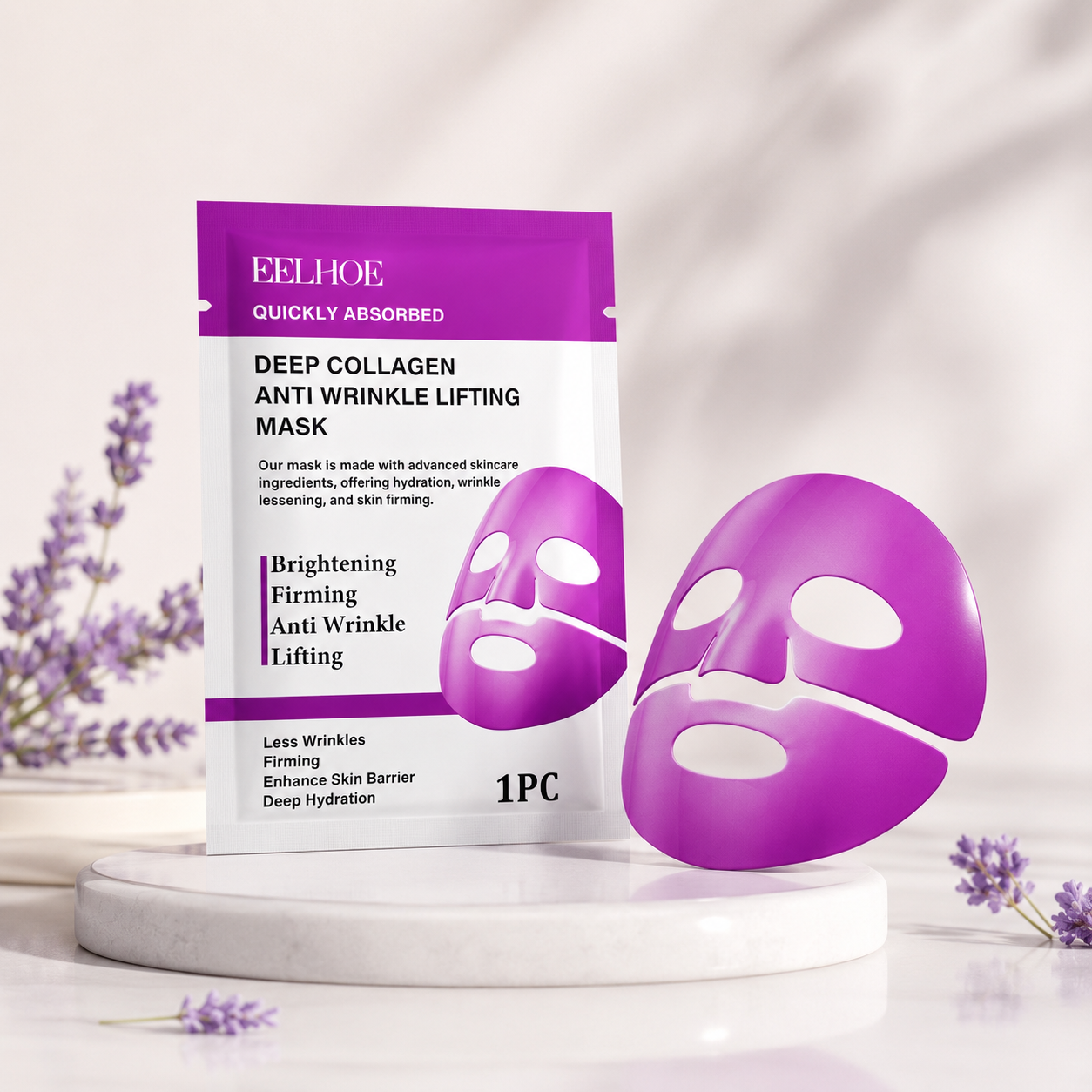 Collagen Hydrating Face Mask — Deep Moisture & Anti-Aging Sheet Mask for Mature Skin