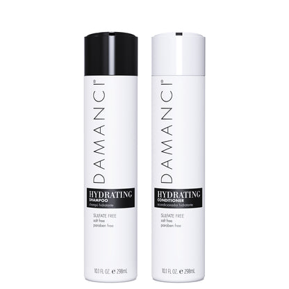 Hydrating Shampoo & Conditioner Duo – Sulfate-Free | Frizz Control | Collagen & Keratin